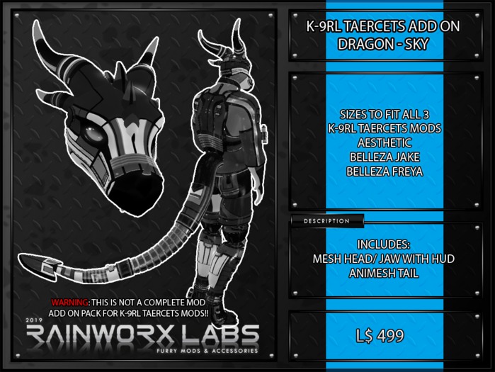 [RL] K-9RL TAERCETS ADD ON - DRAGON - SKY