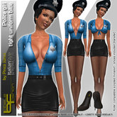 Babele Fashion Police Tight Uniform Blue