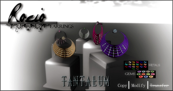 ~Tantalum~ Rocio Earrings *.