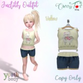 *Cherry Tot* Youth Fitted Judith Outfit Yellow (Wear&Click)