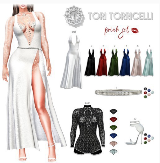 BOX No22 //  TORI TORRICELLI // Priah Set // Sandal // Red