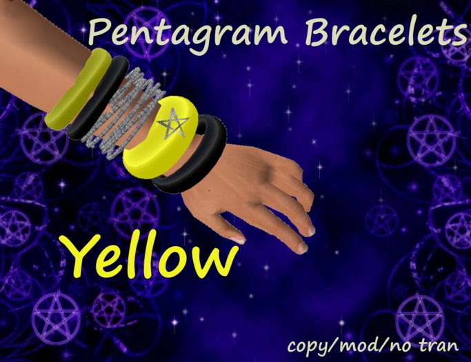 Pentagram Bracelets Yellow