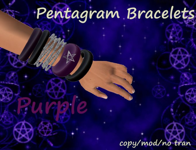 Pentagram Bracelets Purple