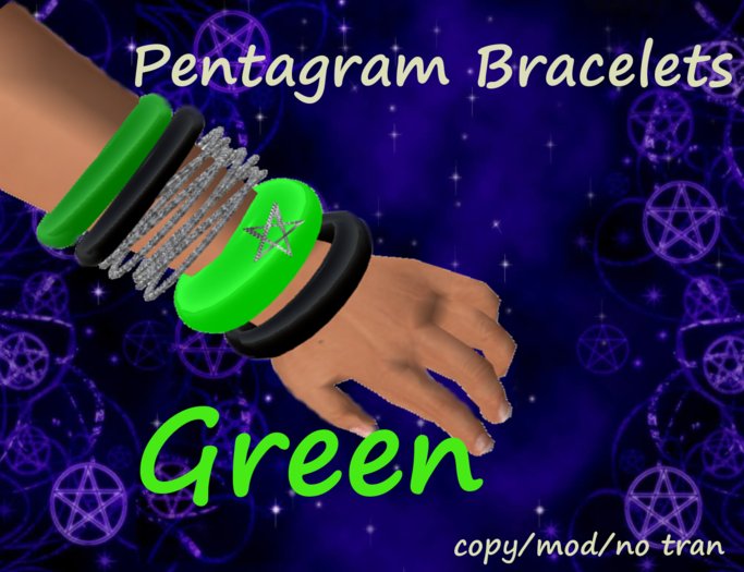 Pentagram Bracelets Green