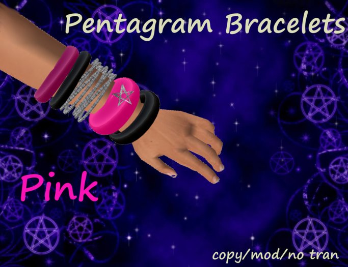 Pentagram Bracelets Pink