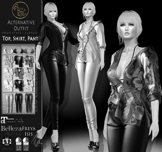 DEMO***ArisArisB&W~CoAl28~Alternative Outfit~HUD