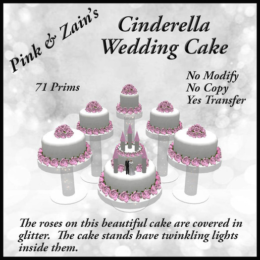 Cinderella Wedding Cake - Pink [BOXED]