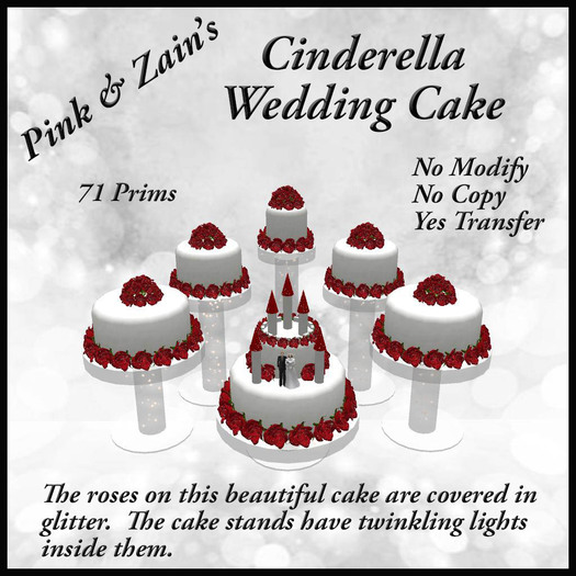 Cinderella Wedding Cake - Red [BOXED]
