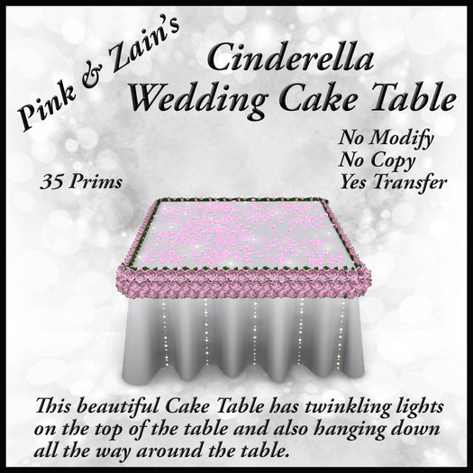 Cinderella Cake Table - Pink [BOXED]