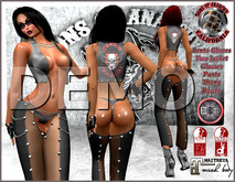 ☾ⅅⅅ☽ ☠ SONS of ANARCHY Outfit BIKER Girl ☠ [ DEMO ]