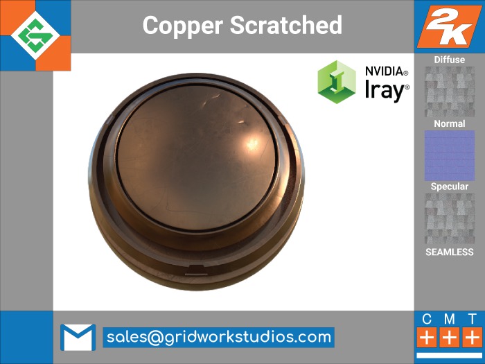 Copper Scratched