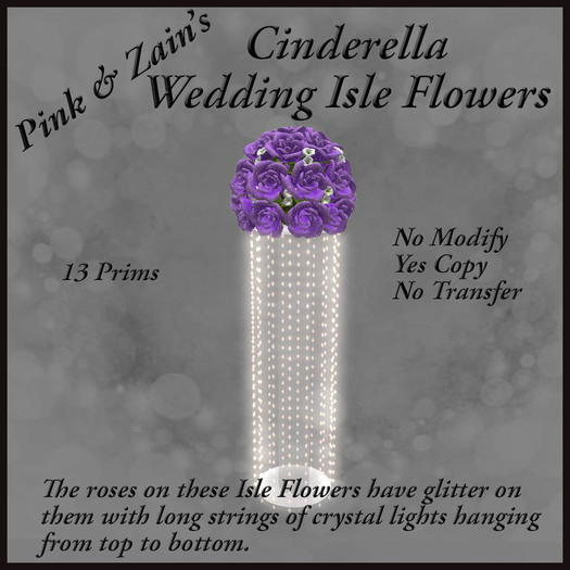 Cinderella Aisle Flowers - Lavender [BOXED]