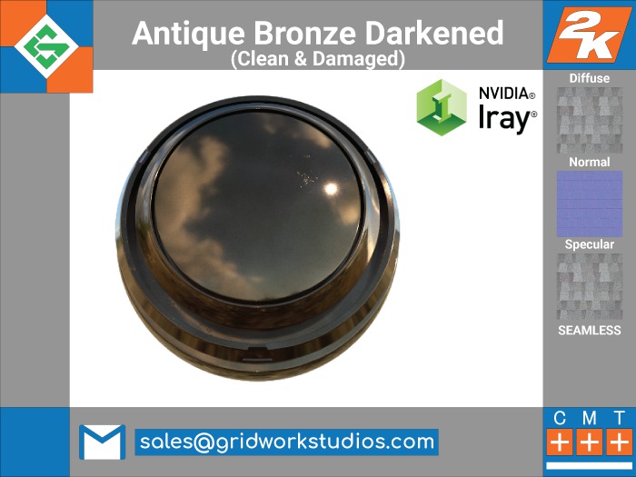 Second Life Marketplace Antique Bronze Darkened(Clean Bronze Damage)