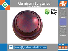 Aluminum Scratched(Red Anodized)