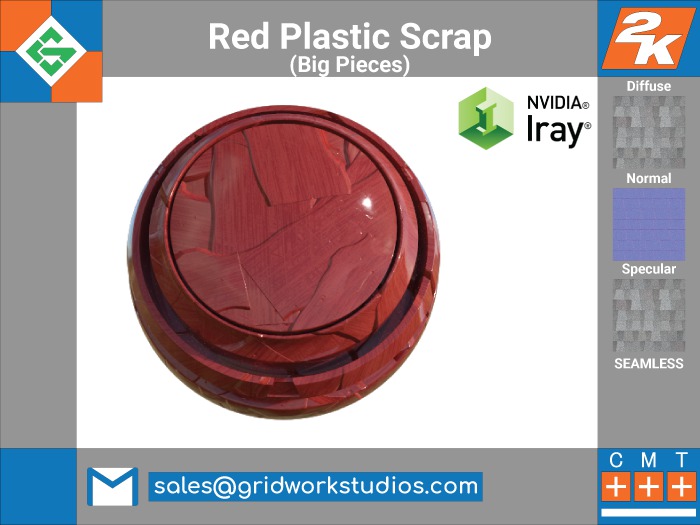 [ G.W.S. ] Aluminium Scrap(Red Plastic Parts 1)