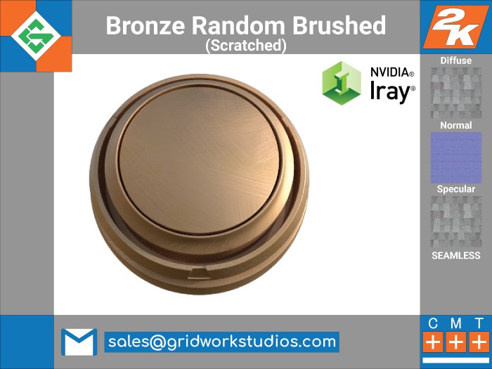 [ G.W.S. ] Aluminium Random Brushed(Bronze Scratched)