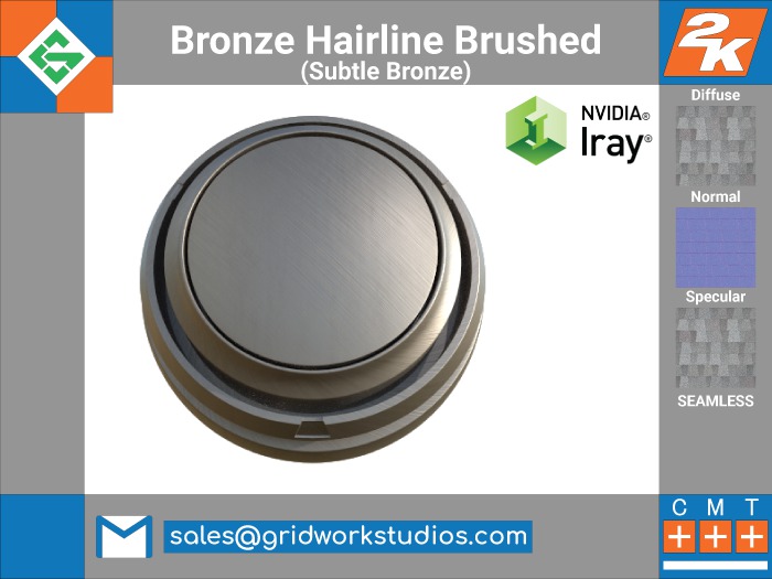 [ G.W.S. ] Aluminium Hairline Brushed(Subtle Bronze Brushed)