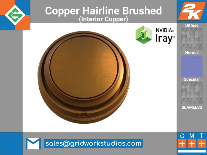 [ G.W.S. ] Aluminium Hairline Brushed(Brushed Copper)