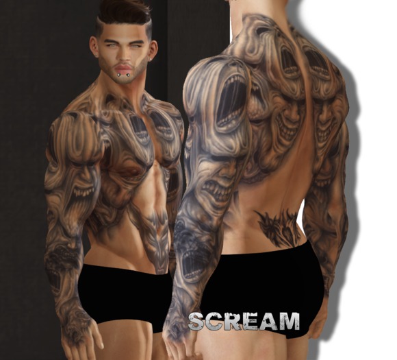 CWB Aesthetic _ Scream  tattoo ADD