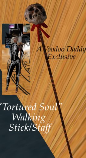 Skull walking stick