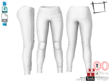 Dae Obj FBX For Pants With Knee Pads Maitreya, Voluptuous, Belleza, Tonic