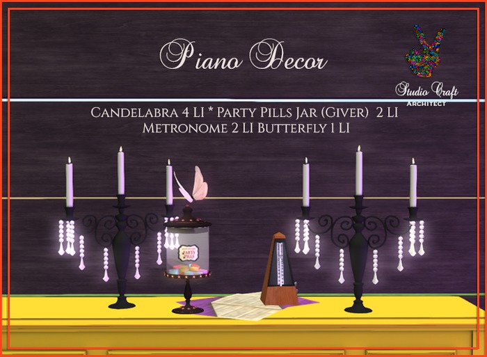 Studio Craft * Piano Decor (BOX)