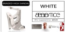 Baiastice_Braided High Sandals-White