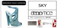 Baiastice_Braided High Sandals-Sky