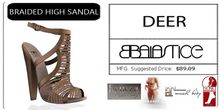 Baiastice_Braided High Sandals-Deer