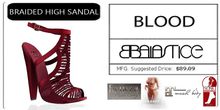 Baiastice_Braided High Sandals-Blood