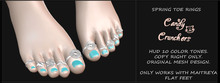 Candy Crunchers - Spring Toe Rings - Maitreya - w/HUD (Unpack)