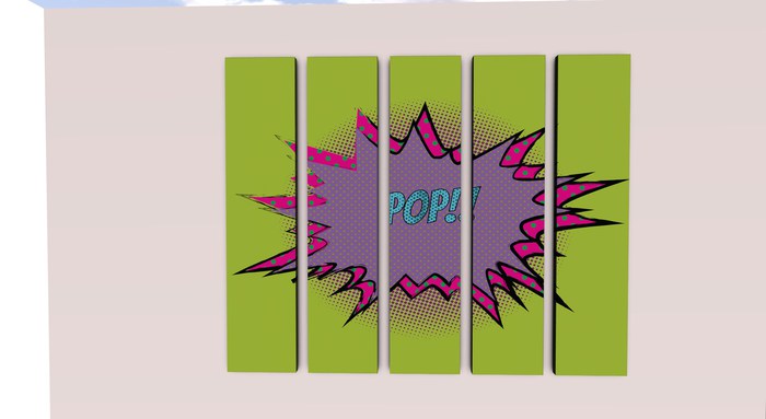 Pop!! 5 Panel Art Canvas