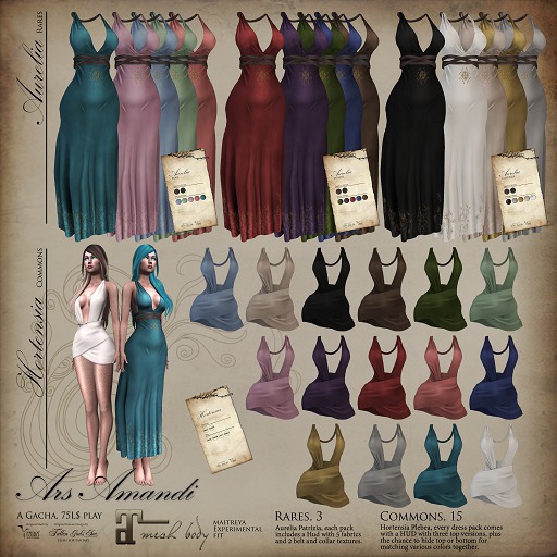 Second Life Marketplace Ars Amandi, Hortensia Silver/ Maitreya