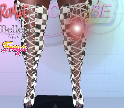 Romwe - Checkers Boot