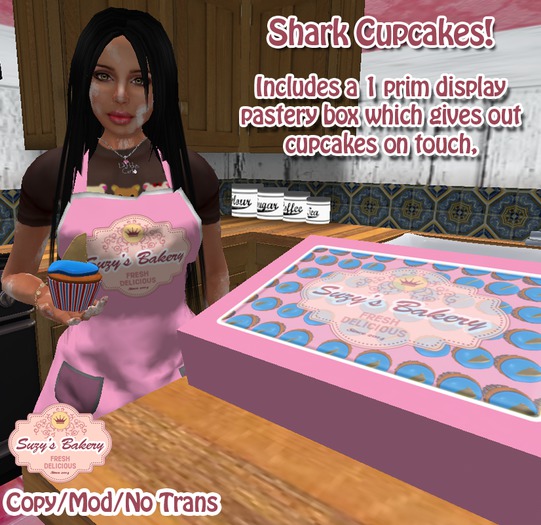 ~*SB's*~ Shark Cupcakes [Boxed]