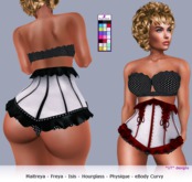 0006047a Mesh Lingerie w/Corset [Fatpack Dots]