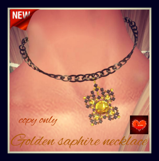 Golden Saphire Necklace