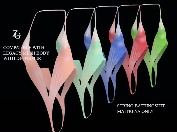 {ZG} String bathingsuit Maitreya FATPACK