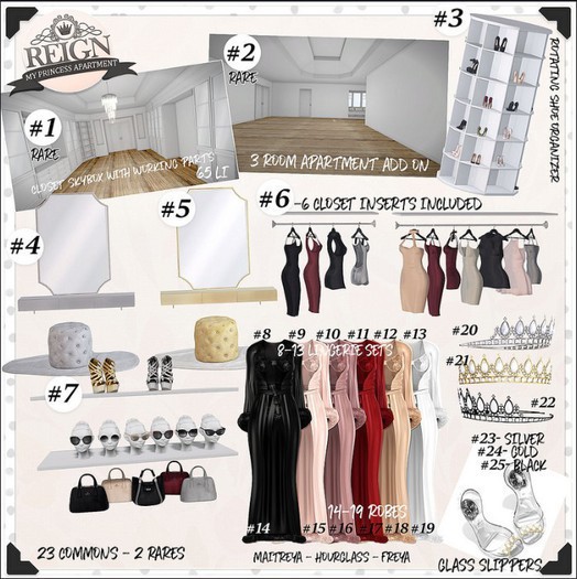 REIGN.- PRINCESS LINGERIE HOURGLASS (BLUSH) #9