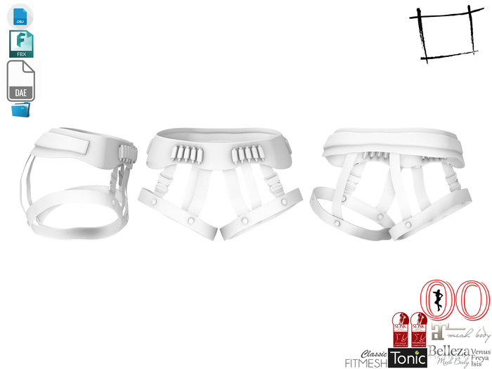  Dae Obj FBX For Amunition Belt Maitreya, Voluptuous, Belleza, Tonic