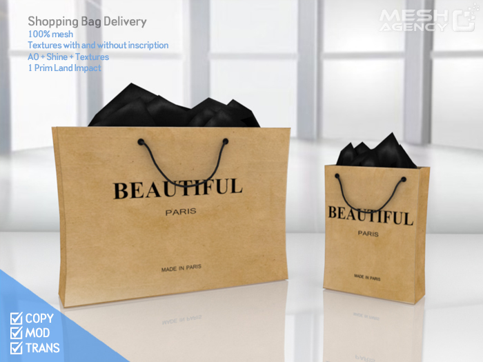 ::MA:: Shopping Delivery Packaging "PARIS" {Wear}