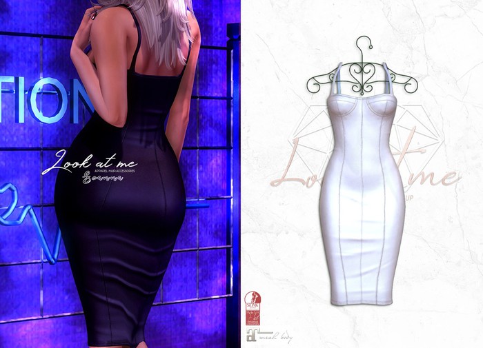 Look At Me. Seanna Dress : Modal White