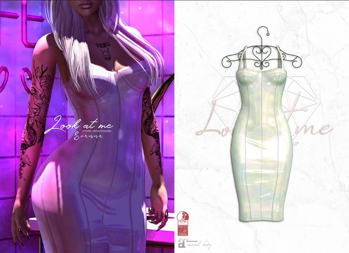 Look At Me. Seanna Dress : Holo Sage