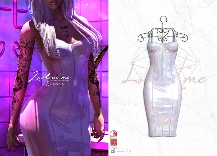 Look At Me. Seanna Dress : Holo Lavender