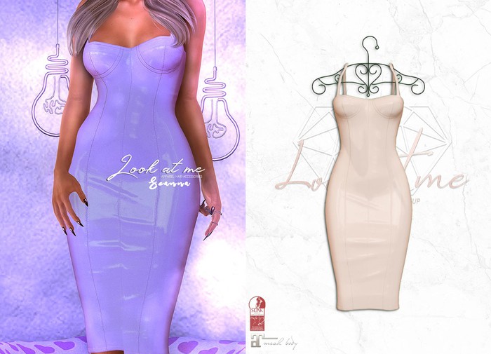 Look At Me. Seanna Dress : Latex Cream