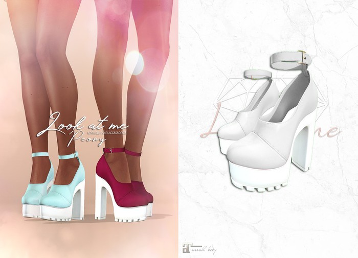 Look At Me. Peony Platforms: White (maitreya)