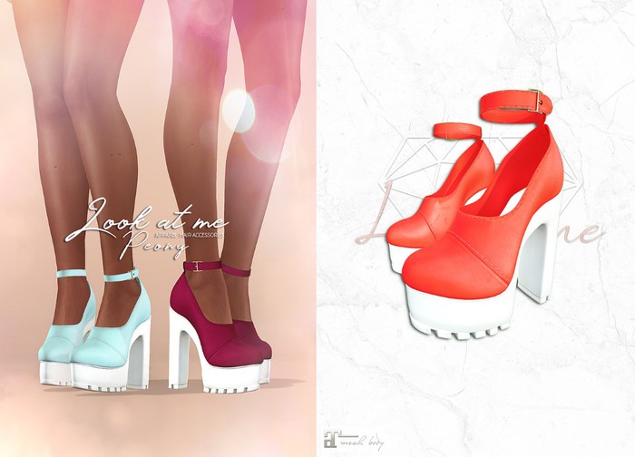 Look At Me. Peony Platforms: Red (maitreya)