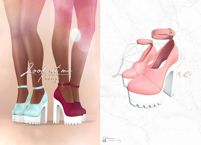Look At Me. Peony Platforms: Blush (maitreya)