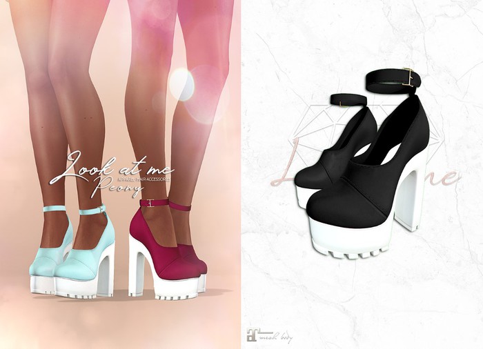 Look At Me. Peony Platforms: Black (maitreya)