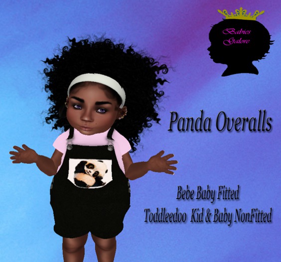 {BG} Panda Overalls